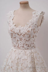 Chic A-line Short Lace Homecoming Dresses