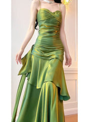 Modest Straps Sweetheart Long Evening Dress Party Dress Formal Dress Prom Dresses