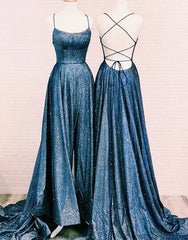 Sequins long prom dress evening dress