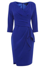 Royal Blue Satin Homecoming Dress