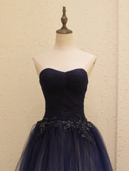 Gorgeous Gradient Tulle Ball Gown Evening Dress, Tulle Party Dress with Applique