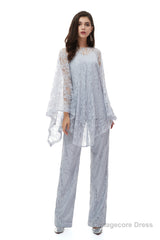 Mother of The Bride Plus Size Pant Suit Jacket Pant Chiffon Pant Set