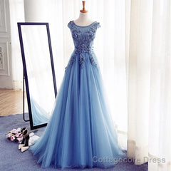 A Line Flowers Long Charming Women Prom Dresses