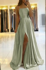 sage green prom dress