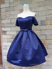 Short Sleeves Short Prom Dresses, Short Sleeves Short Formal Homecoming Graduation Dresses