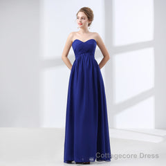 Sweetheart Chiffon A Line Bridesmaids Dresses