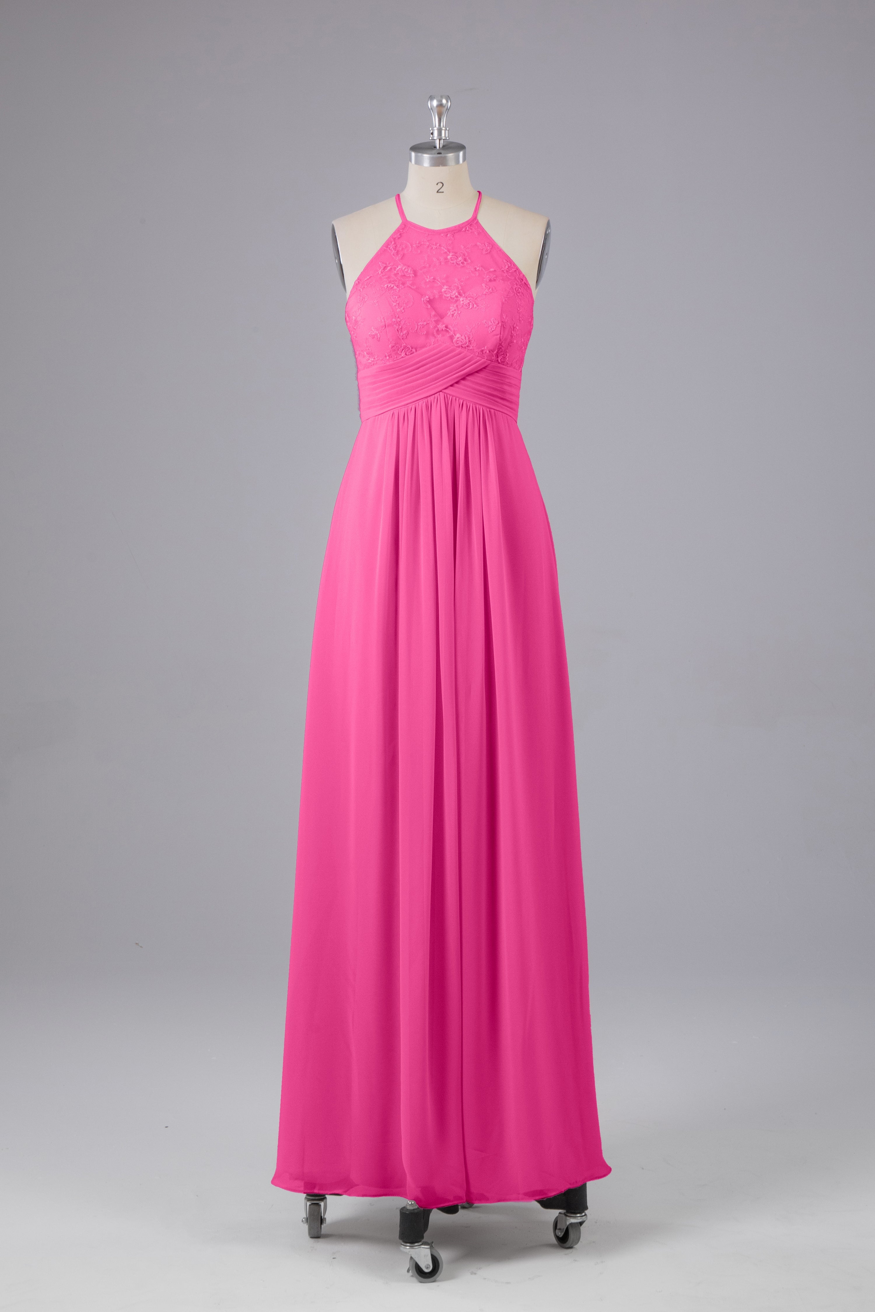 Homecoming Dresses Ideas, Elegant Halter Keyhole Chiffon Bridesmaid Dresses